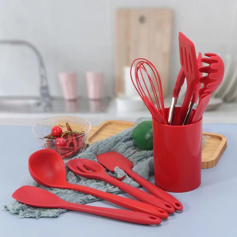 Top Seller Kitchen Cooking Utensils Cheap Set Wholesale Non-Stick Premium Kitchenware Silicone Cooking Utensils Set