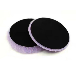 Manufacturers supply 4 inch back velvet polishing disc adhesive wool ball wool pads car waxing