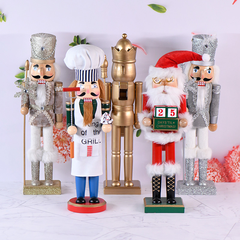 Schiaccianoci natale wholesale customizable wooden nutcracker for festival gifts