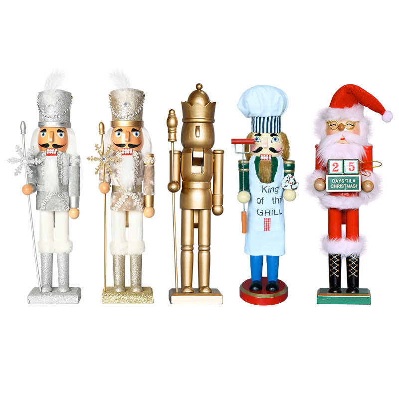 Schiaccianoci natale wholesale customizable wooden nutcracker for festival gifts