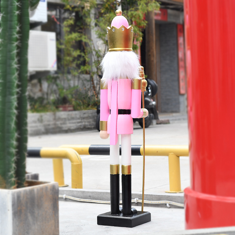 90cm pink soldier decorations outdoor christmas nutcracker