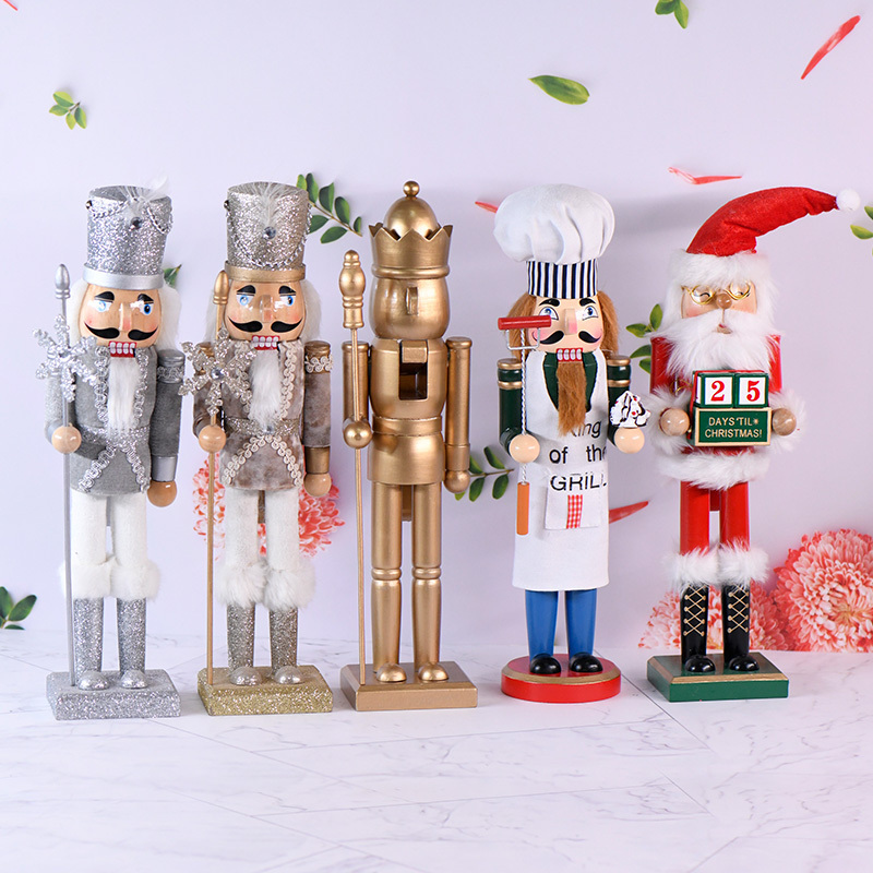 Schiaccianoci natale wholesale customizable wooden nutcracker for festival gifts