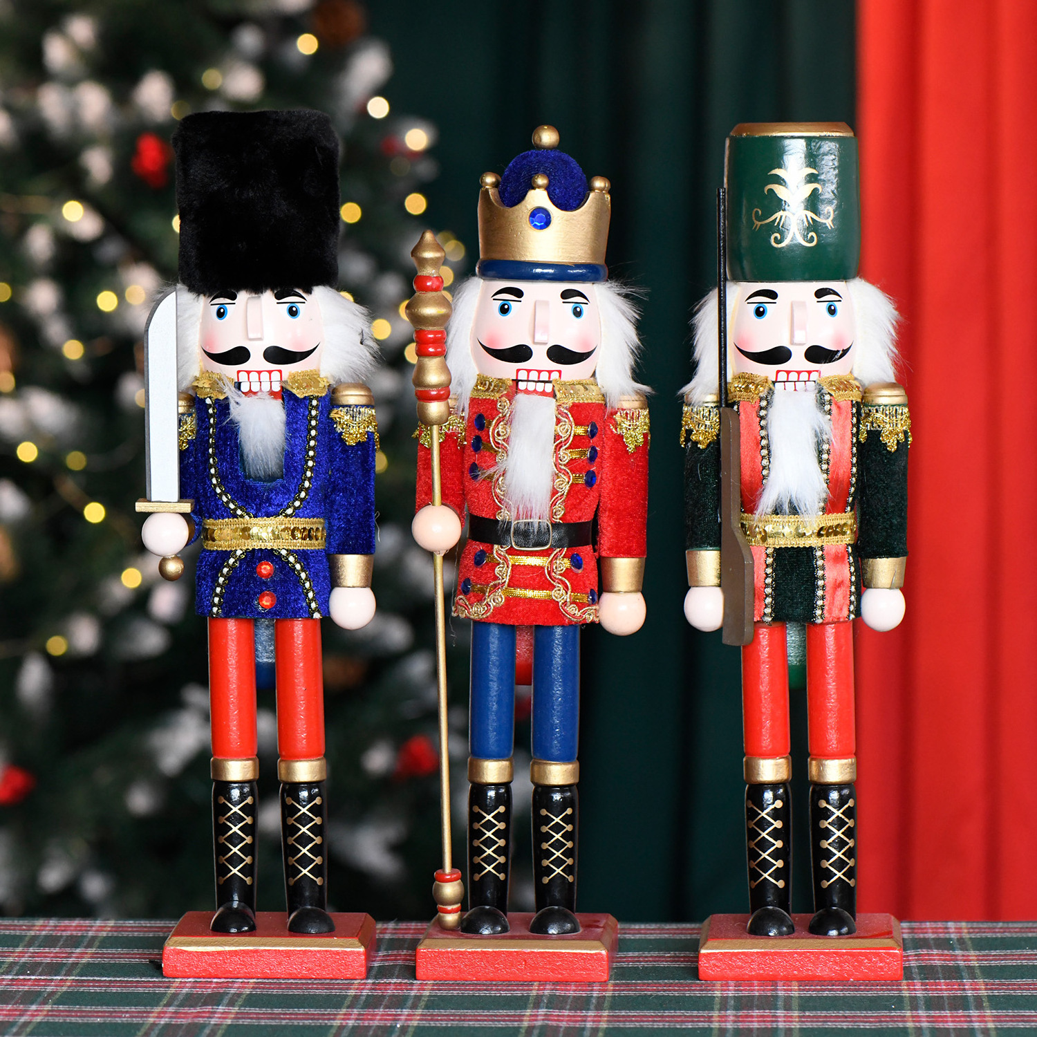 Cascanueces Nutcracker Factory Customizable Wooden 38cm Nutcracker For Christmas Decorations