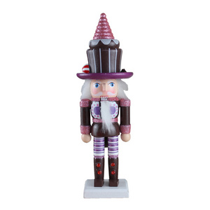 Wholesale wooden decoration coffee nutcracker for kids