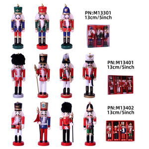 Nutcracker Low Price Customizable Wooden 13cm Nutcracker for Festival Gifts