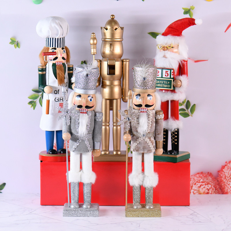 Schiaccianoci natale wholesale customizable wooden nutcracker for festival gifts