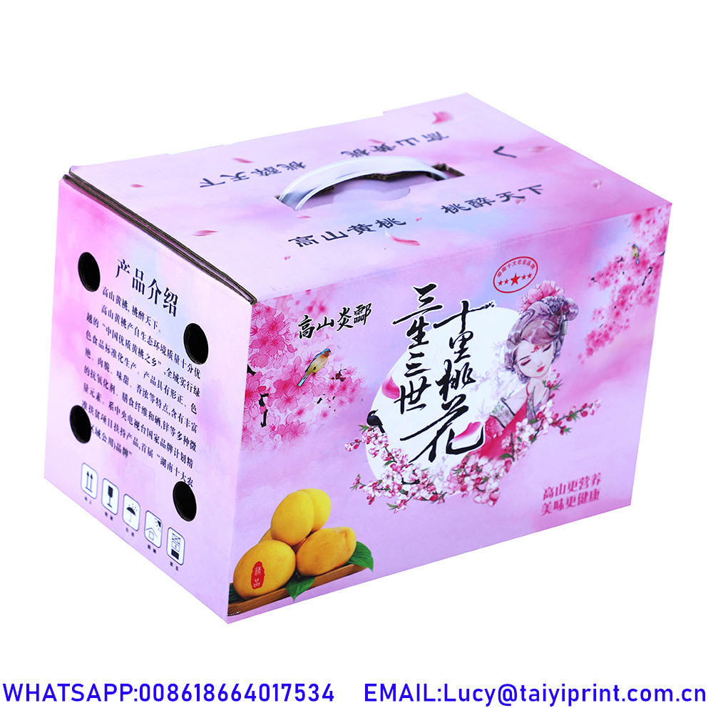 Cheap Strawberry Mango Cardboard Packing Box Free Shipping Plant Avocado Tomatoes Fruit Packing Boxes