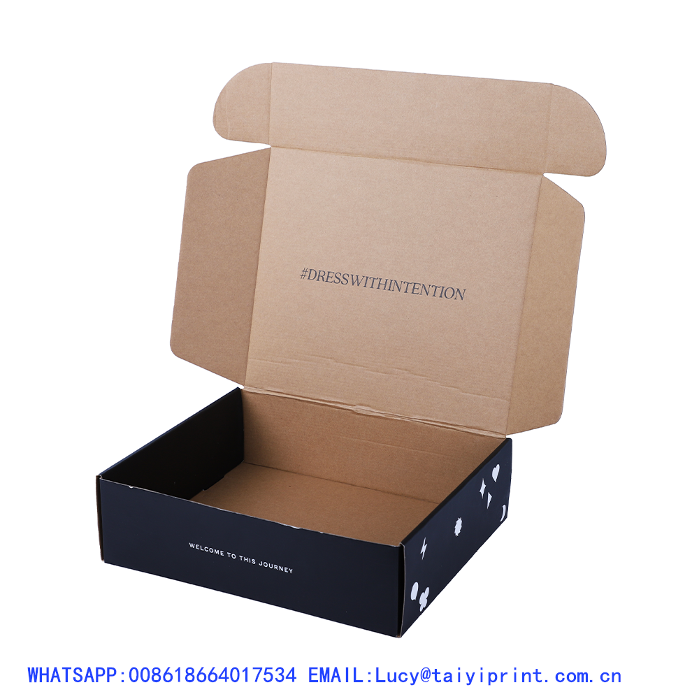 Shoe Box Cardboard Manufacturer Custom Packaging Men Black Paper Inside The Shoe Box With Window