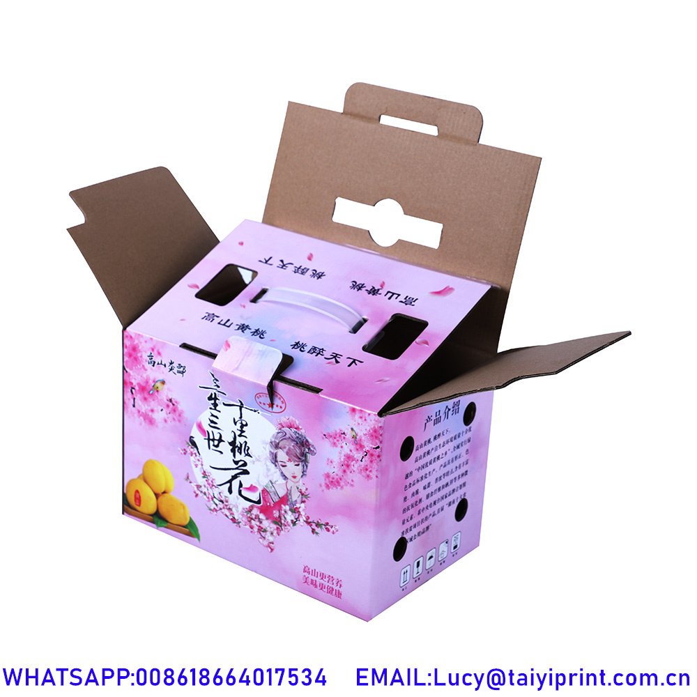 See Through Packaging Boxes With Handle Egg Box Corrugated Cartons Send Boxes Carton