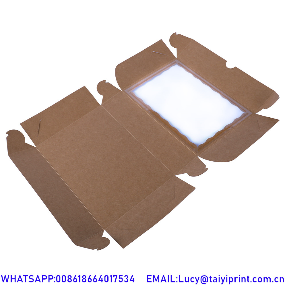 Paper Carton Cardboard Brown Box For Packaging Chicken And Small Chops Nuggets Box