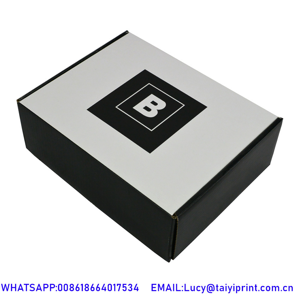 Exclusive Customised Large Big Black Box Packaging Luxury Privet Logo Matte Black Shipping Box