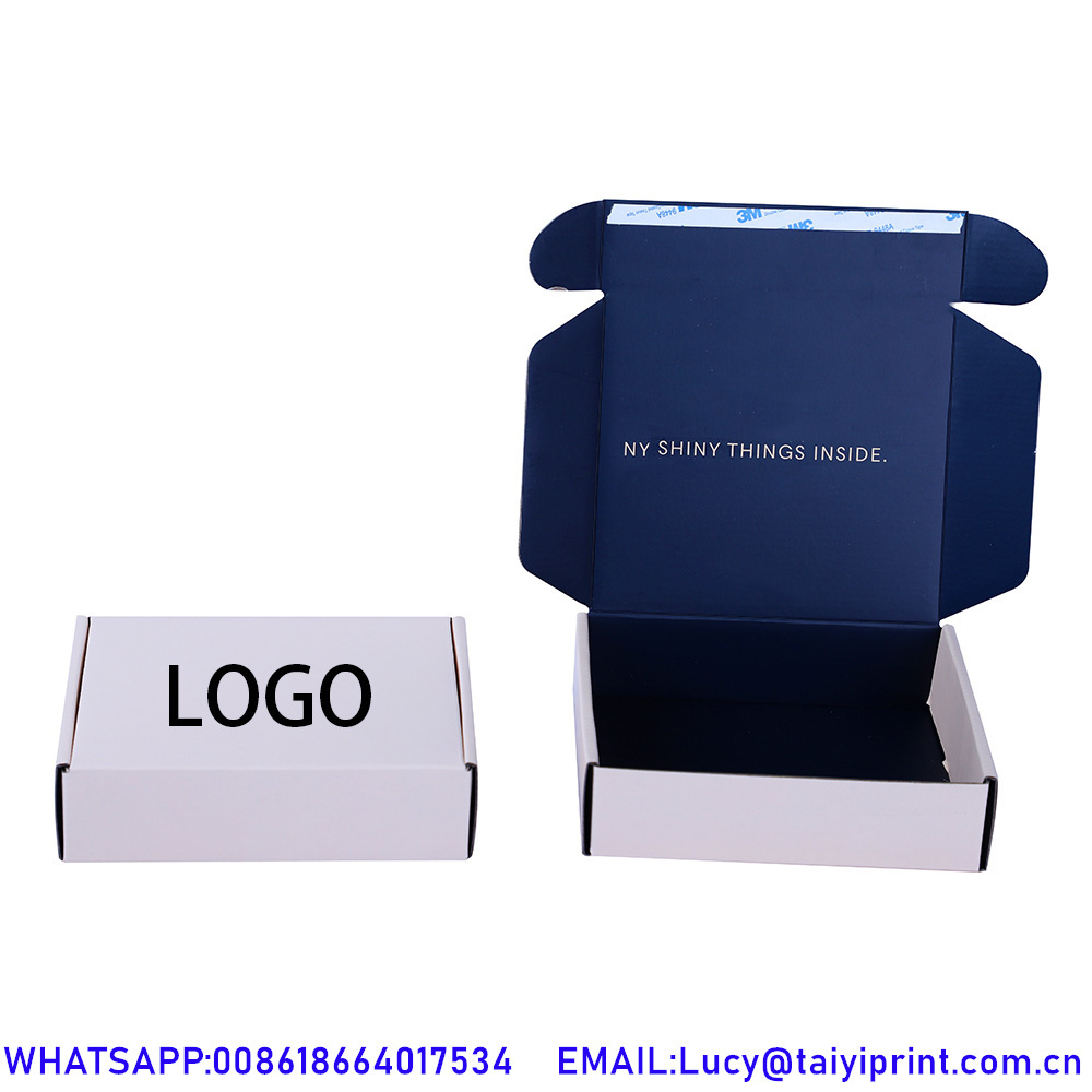 Reasonable Price Custom Matte Black Shipping Box With Tear Strip Cardboard Corrugated Shipping Box