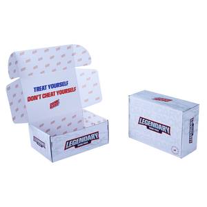 Shipping Boxes Mailers 6X4X3 White Brown Paper Zipper Eco Friendly Packaging Shipping Box With Handle/Color Box Packaging