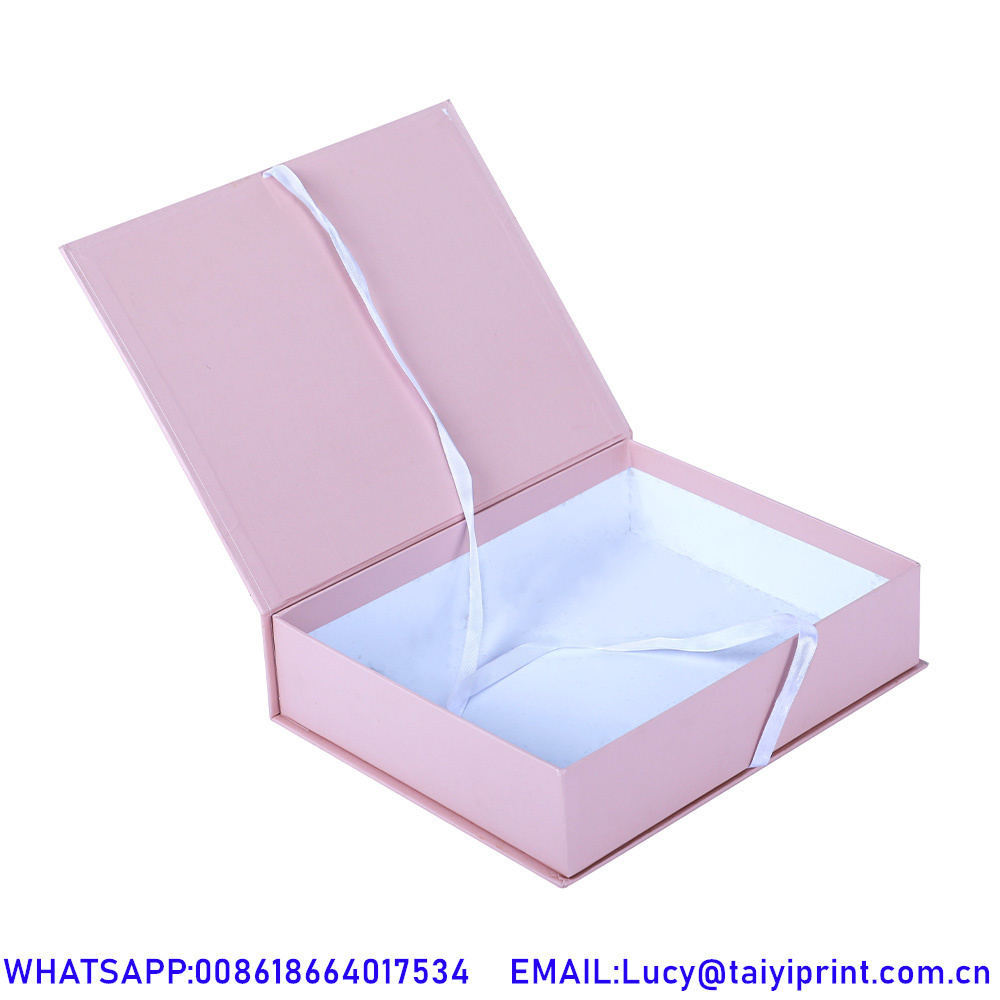 Custom Pink Velvet Wedding Invitation Box Luxury Indian Gift Wedding Favour Card Boxes