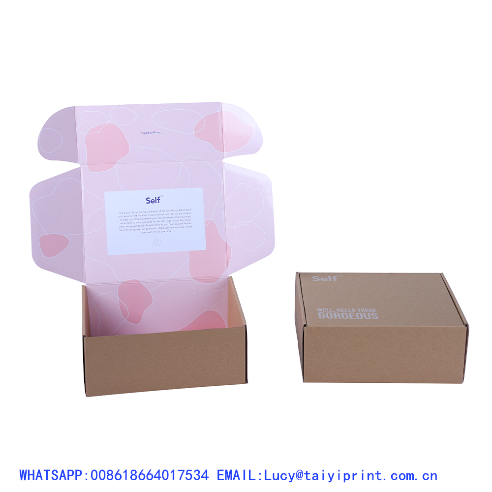 Shipping Boxes Mailers 6X4X3 White Brown Paper Zipper Eco Friendly Packaging Shipping Box With Handle/Color Box Packaging