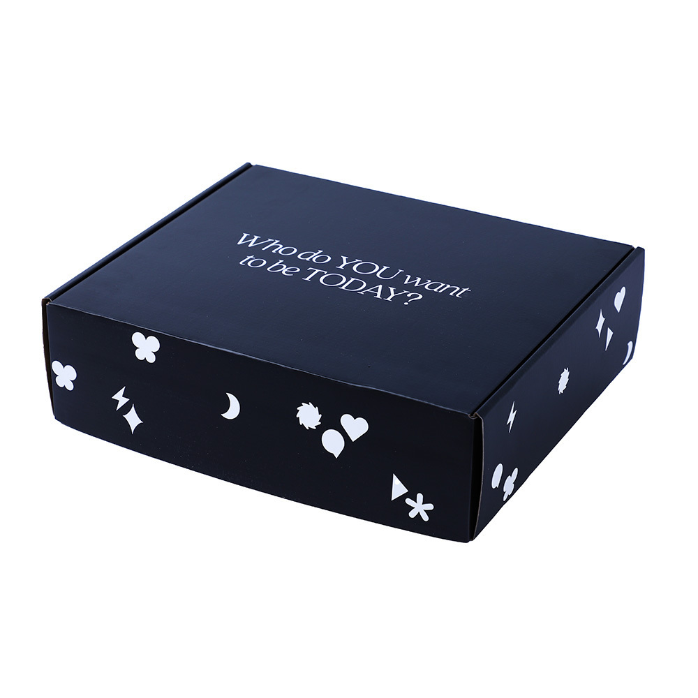 Exclusive Customised Large Big Black Box Packaging Luxury Privet Logo Matte Black Shipping Box