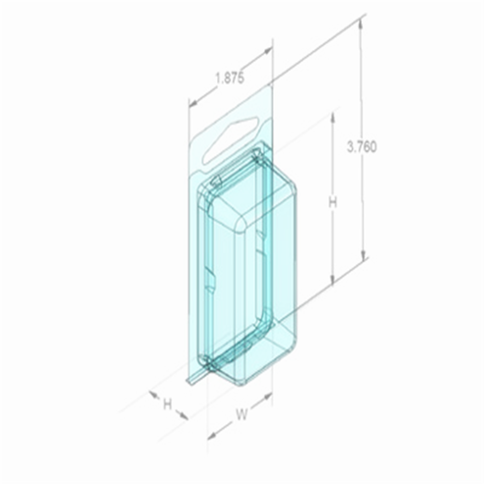 custom blister printed folding transparent plastic gift packaging boxes