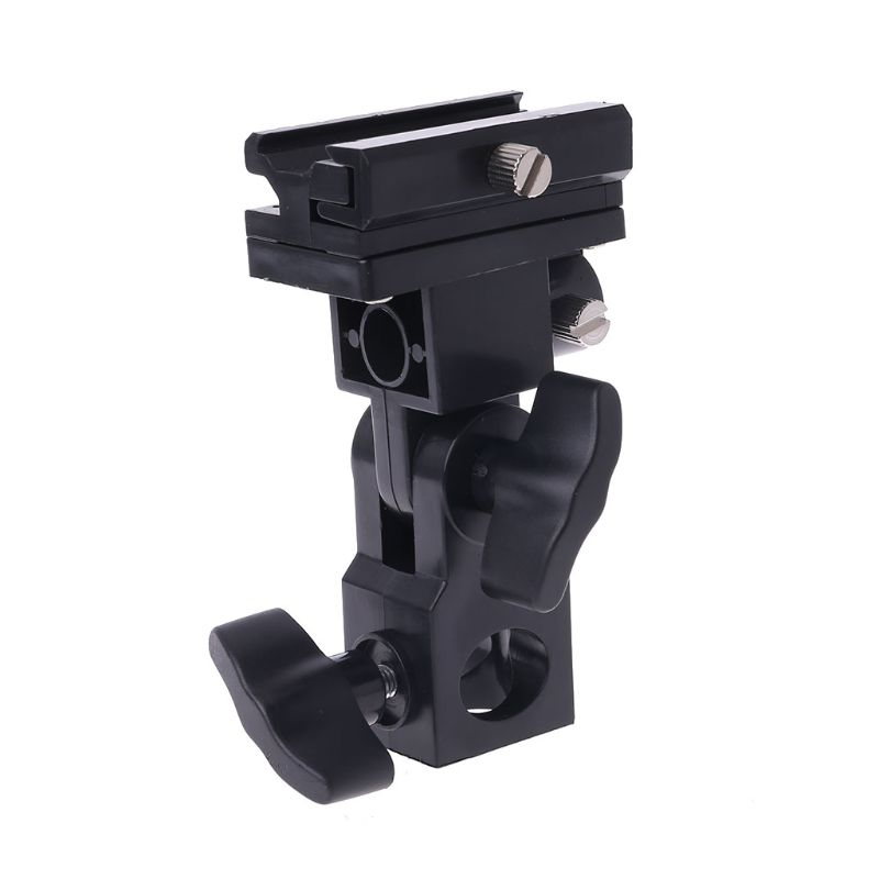 Photo Flash Adapter Hot Shoe Swivel Mount Light Stand Bracket B Umbrella Holder