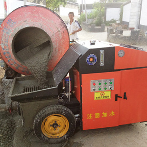 Mobile Diesel Engine Trailer Mounted Concrete Mixer Pump