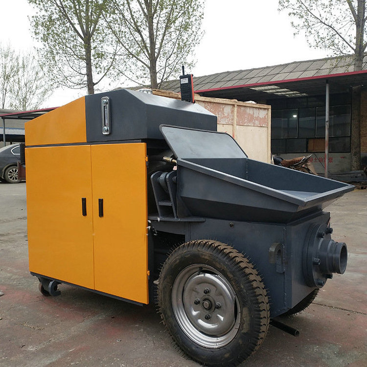 Mobile Diesel Engine Trailer Mounted Concrete Mixer Pump