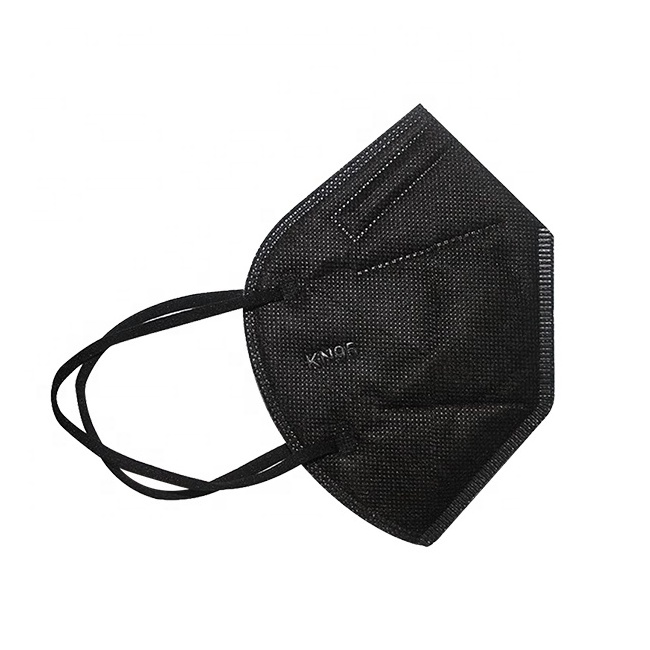 KN95 FFP2 face mask black disposable kn95 ffp2 earloop 5-ply daily protective face maskss Kn95 Ffp2 mask for adults