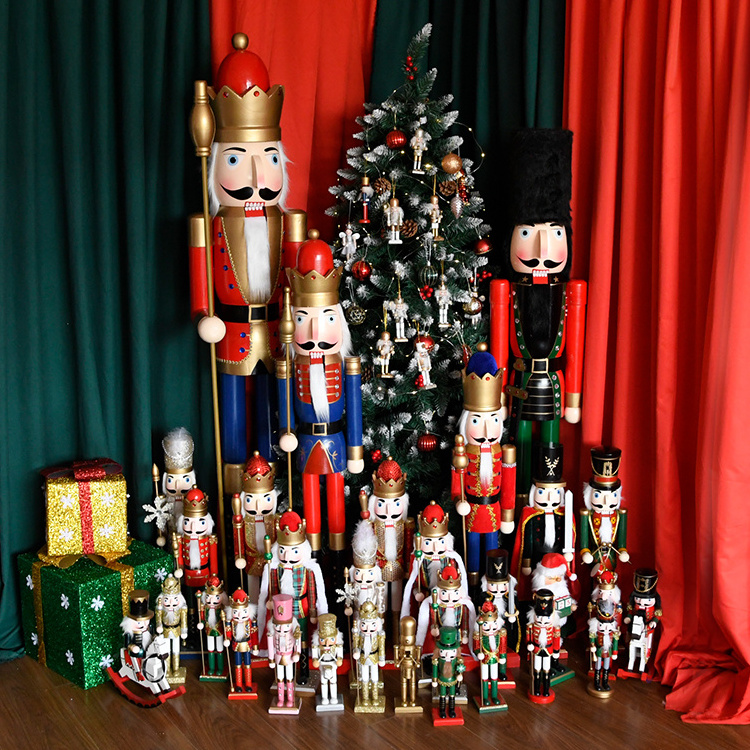 Best Selling Handsome Wooden Christmas 180cm 6ft Life Size Nutcracker Doll for Outdoor Decoration