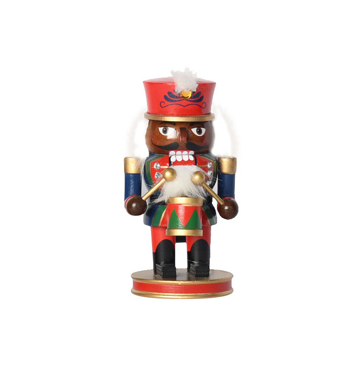 Best selling Wooden custom outdoor black soldier Christmas decoration nutcracker