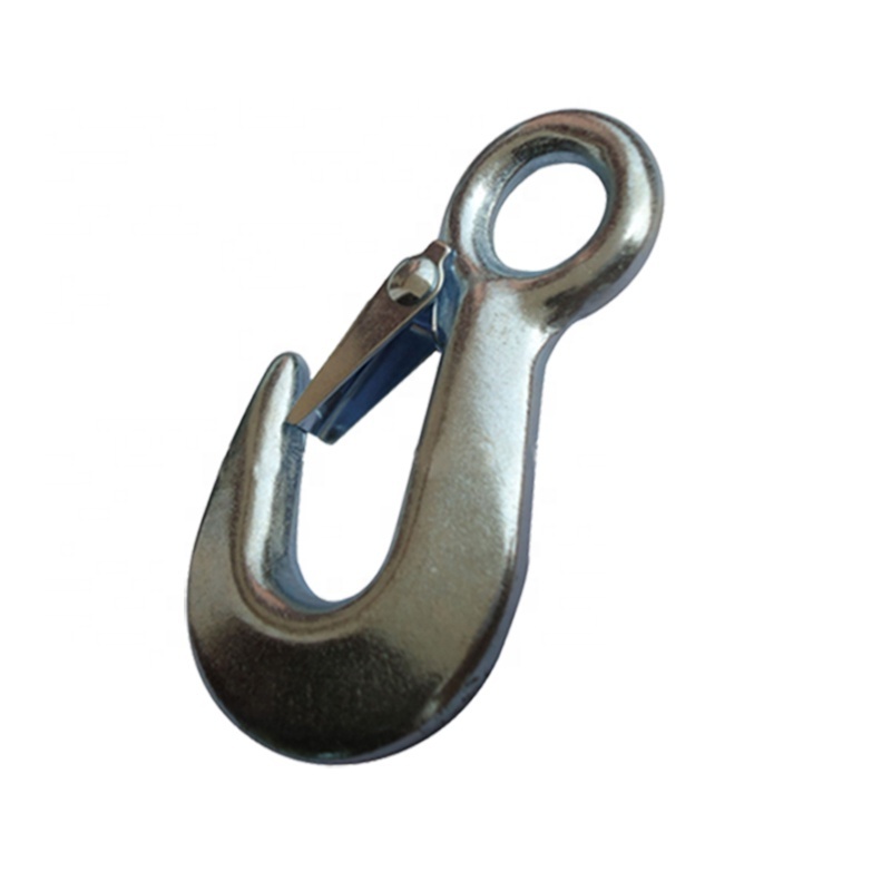 Forged Hook with O-Ring Carbon Steel Clevis Grab Hook Truck Trailer Lifting Hook