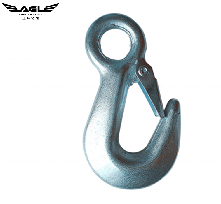 Forged Hook with O-Ring Carbon Steel Clevis Grab Hook Truck Trailer Lifting Hook