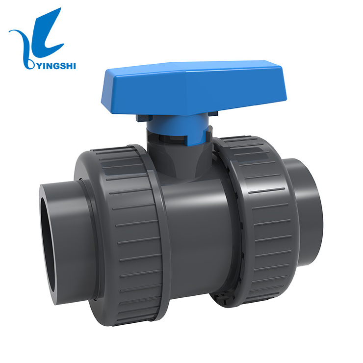 High Quality PVC 1/2 - 4 inches pvc new design plastic double union ball valve