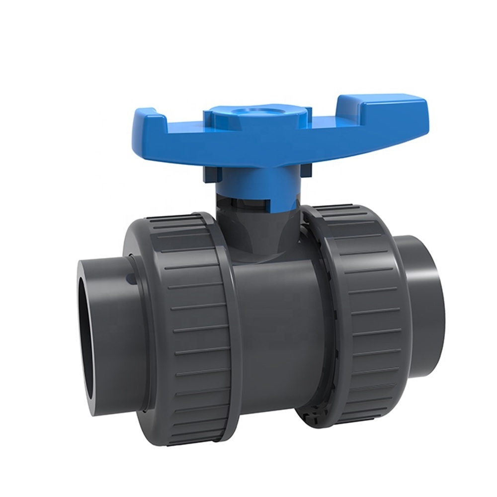 China Hot sale from manufacturers PVC  UPVC Double True Union Ball Valve Suitable for water systems