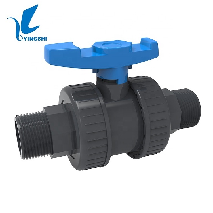 China Hot sale from manufacturers PVC  UPVC Double True Union Ball Valve Suitable for water systems