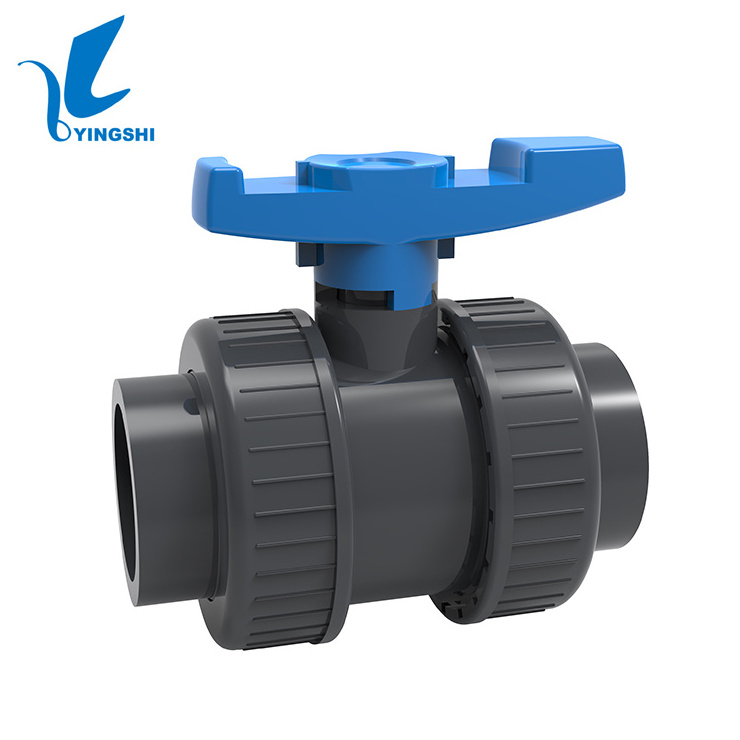 Manufacturer Direct Supply PVC Double True Union Ball Valve For Farm Irrigation System