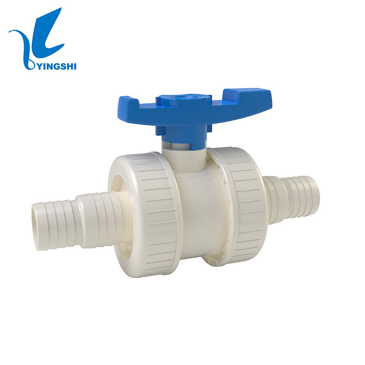 Manufacturer Direct Supply PVC Double True Union Ball Valve For Farm Irrigation System