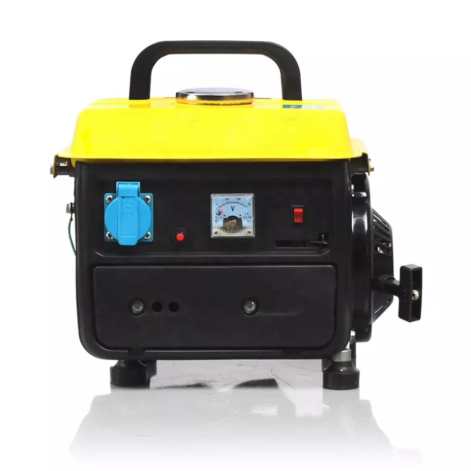 Taizhou JC Factory direct sales Portable silent gasoline Power 750w 650w manual gasoline engine generator 950