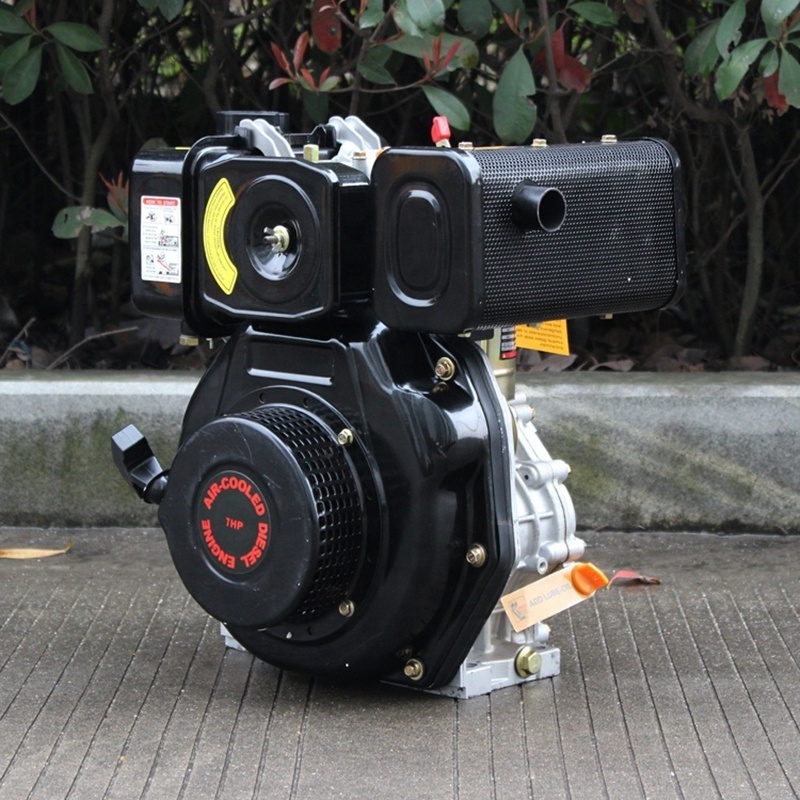 China JC 6HP  single Cylinder 4 Stroke recoil marine mini power outboard engine 178F diesel Engine