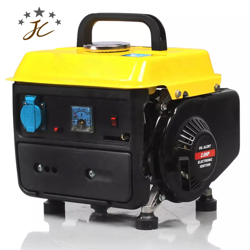 Taizhou JC Factory direct sales Portable silent gasoline Power 750w 650w manual gasoline engine generator 950