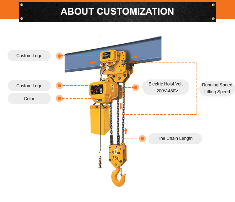 Electric Chain Hoist 1 Ton Crane Hoist 5 Ton Electric Swing Stage Construction Chain Hoist With Hook