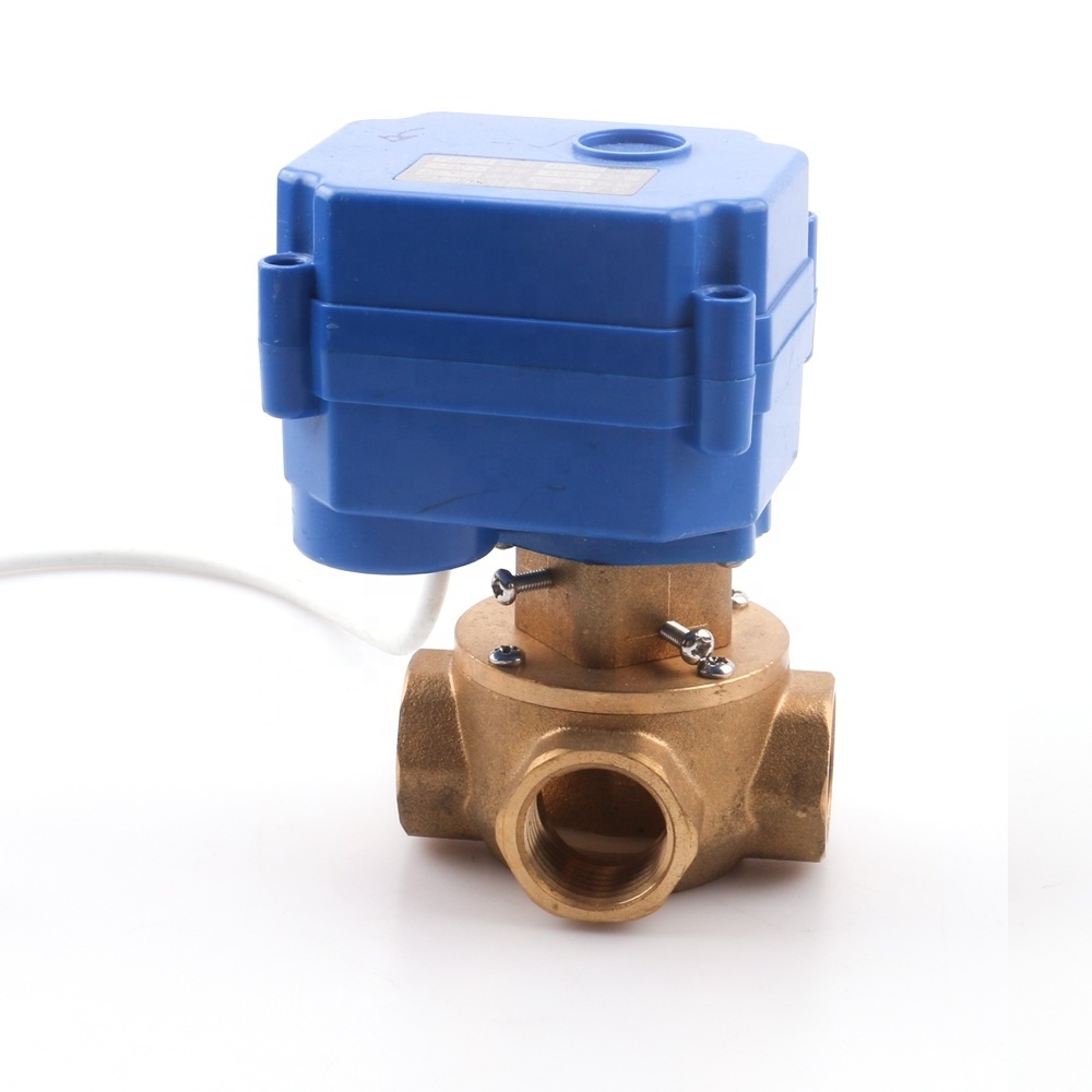 12V water stream hydraulic control valve electric automatic motorize ball control valve