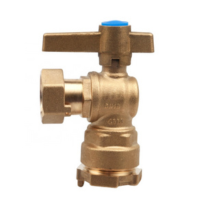 Morocco DN20 anti-theft Italian type  lockable brass water meter valve