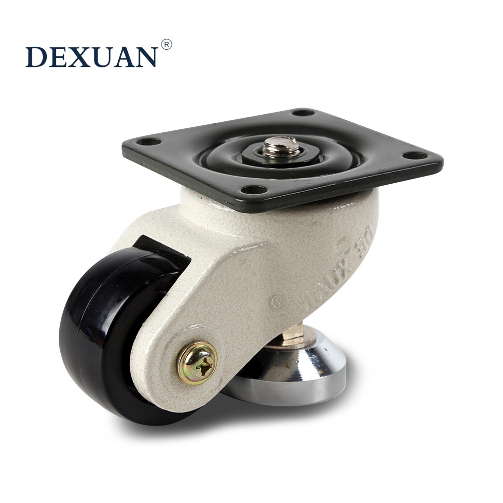 Heavy Duty Height Adjustable 4 Inch Metal Caster Wheels