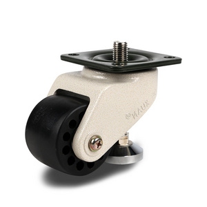 Heavy Duty Height Adjustable 4 Inch Metal Caster Wheels