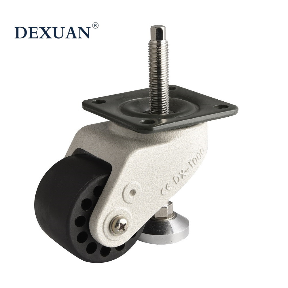 Heavy Duty Height Adjustable 4 Inch Metal Caster Wheels