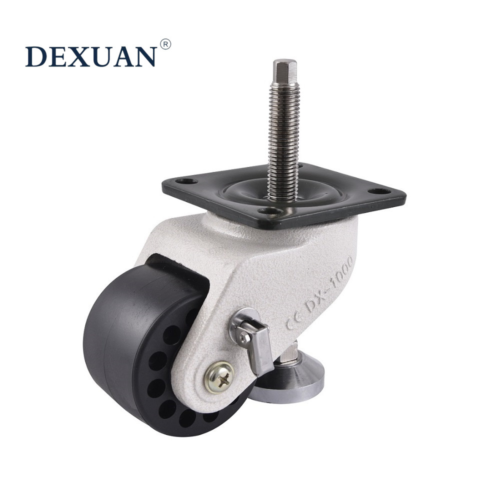 Heavy Duty Height Adjustable 4 Inch Metal Caster Wheels