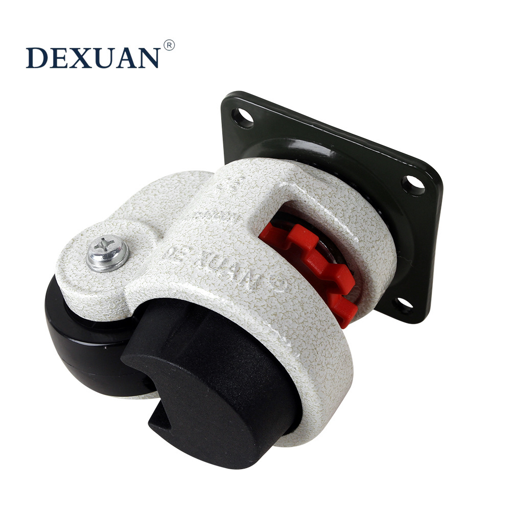 2 inch swivel industrial caster wheel,retractable leveling heavy duty caster wheel,GD40F60F GD80F GD100F leveling nylon caster