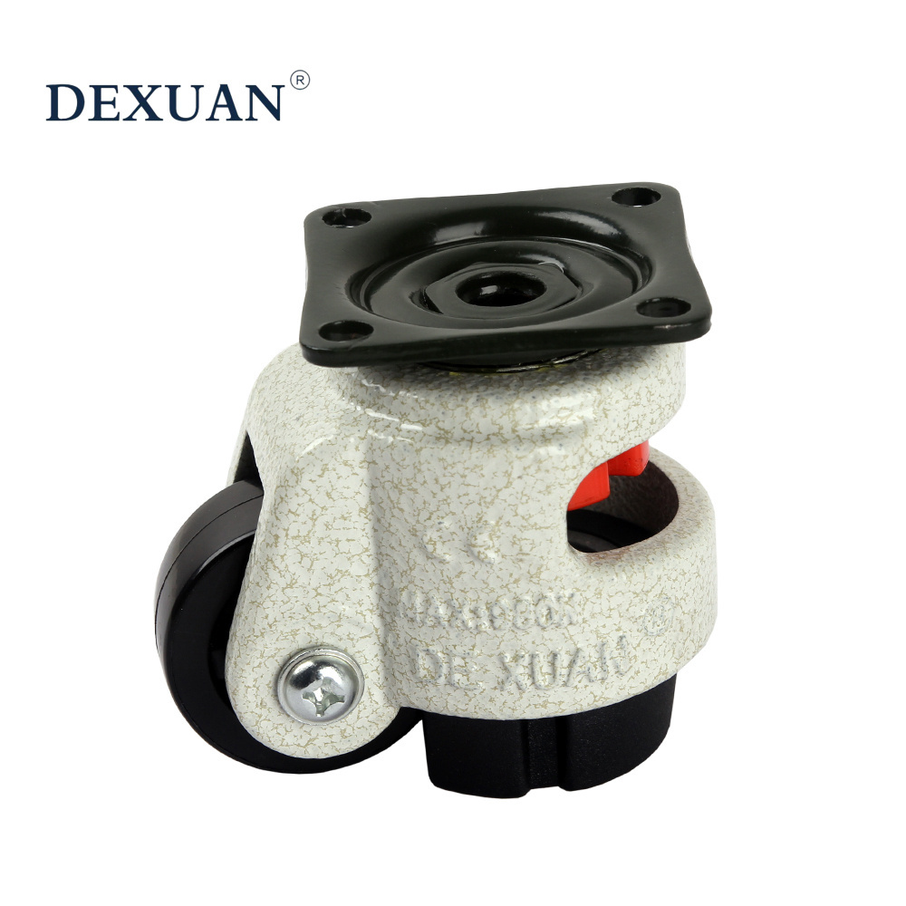 2 inch swivel industrial caster wheel,retractable leveling heavy duty caster wheel,GD40F60F GD80F GD100F leveling nylon caster