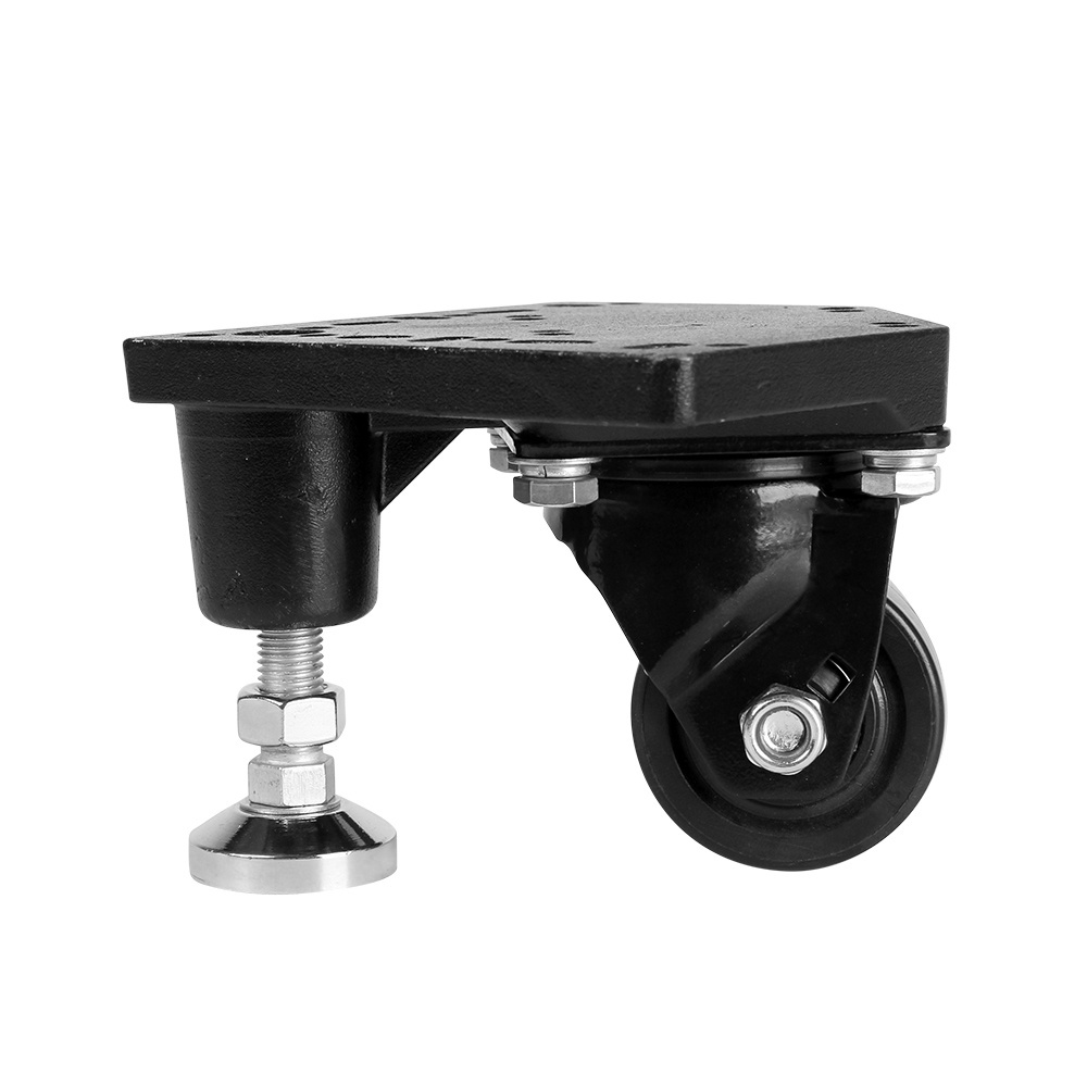 High temperature resistant heavy plate caster with adjustable blocks