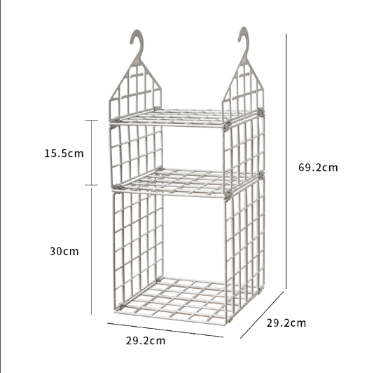 New high quality 3-layer cabinet hanging shelf DIY Clothing storage rack