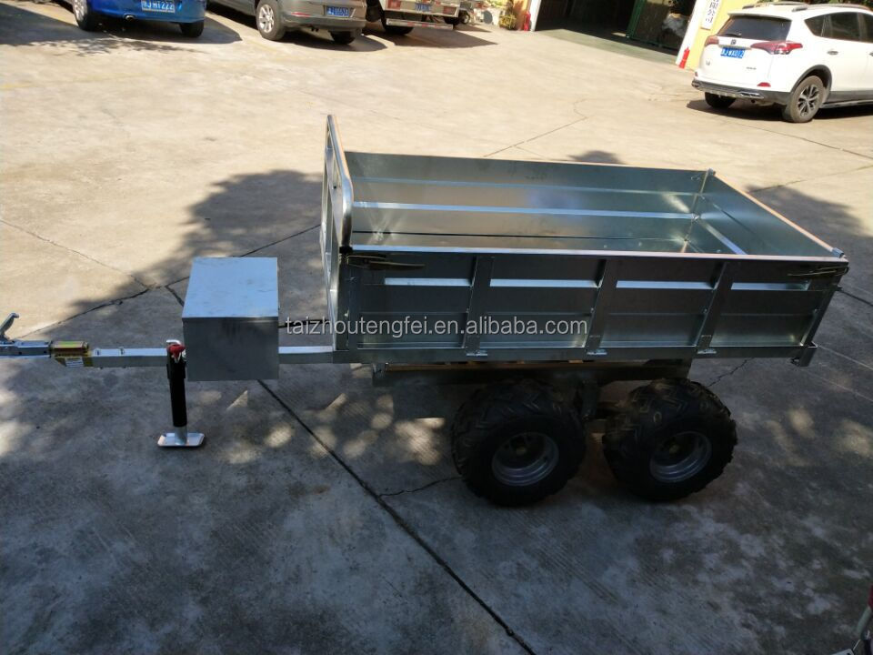 Low price Box trailer transportation caged small car trailer