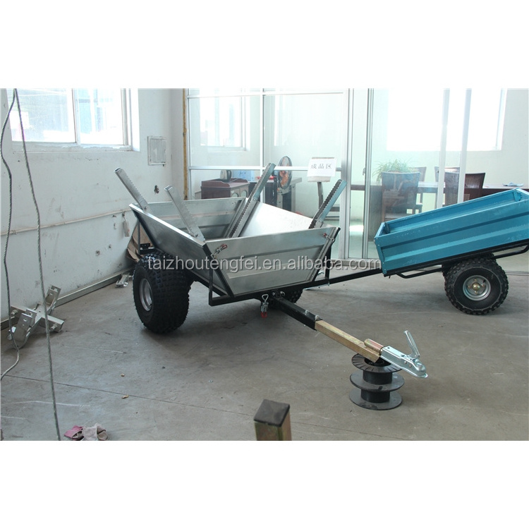 Hot Sale Dual Wheel Hdg Motorcycle Textile Box Trailer